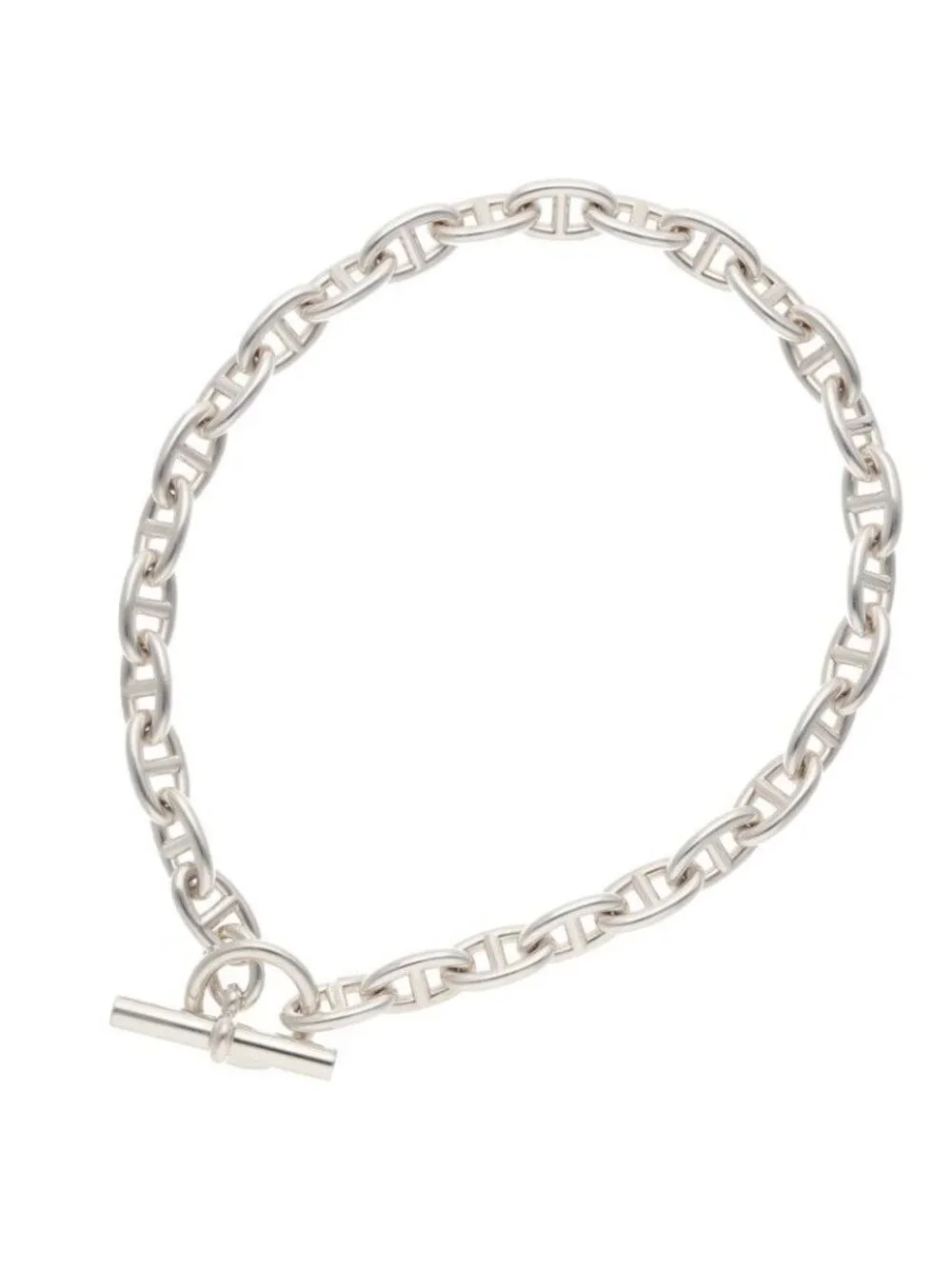 Hermes Chaine D'ancre Silver Choker Necklace GM